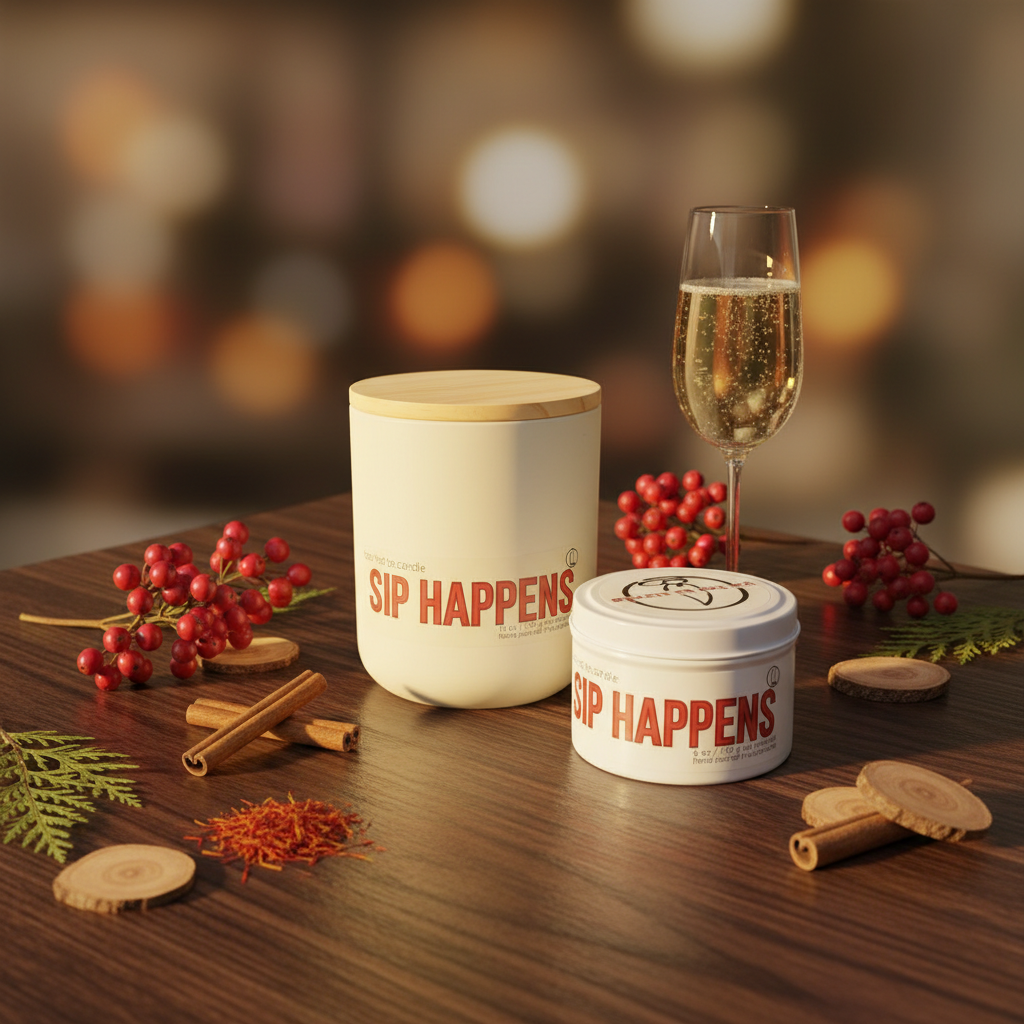 Sip Happens Styled Fall Scene