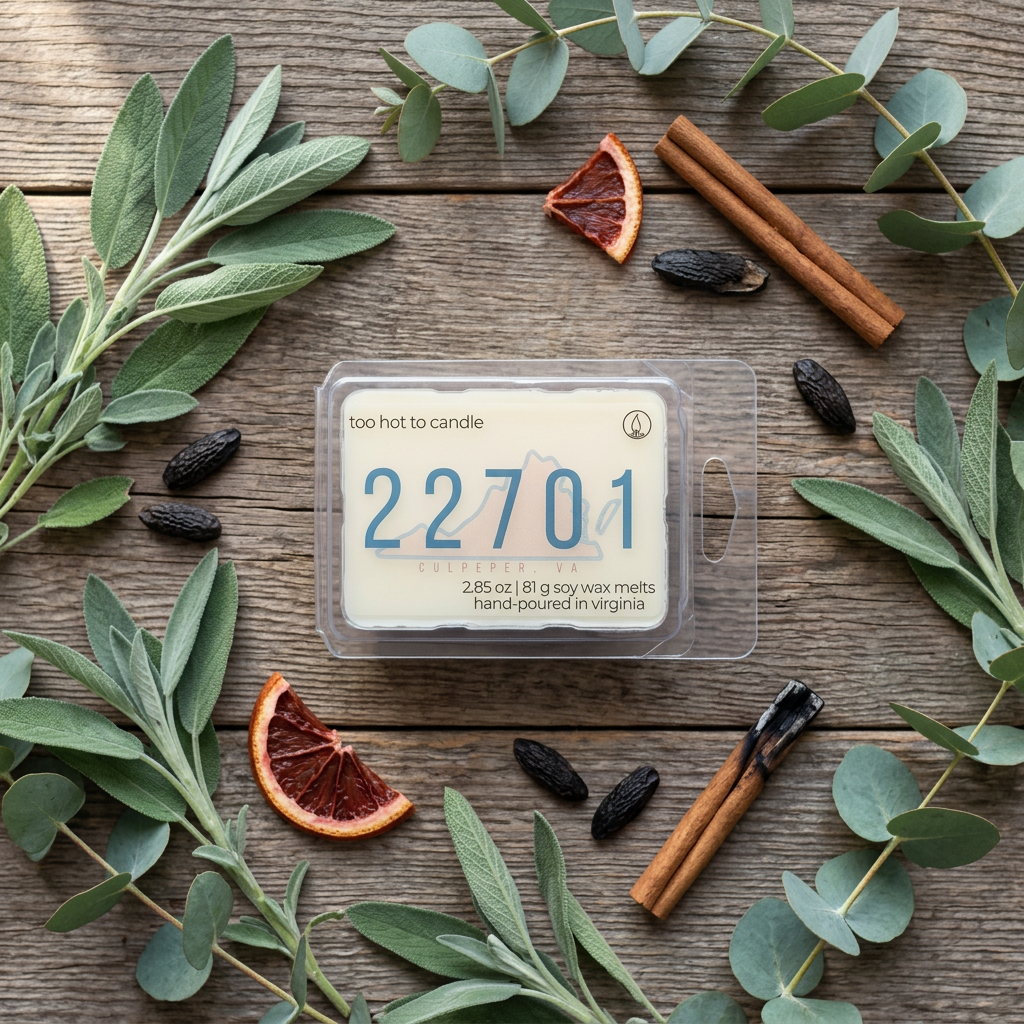 22701 Wax Melts scent-inspired flat lay