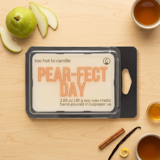 Pear-fect Day Wax Melts straight-down flat lay